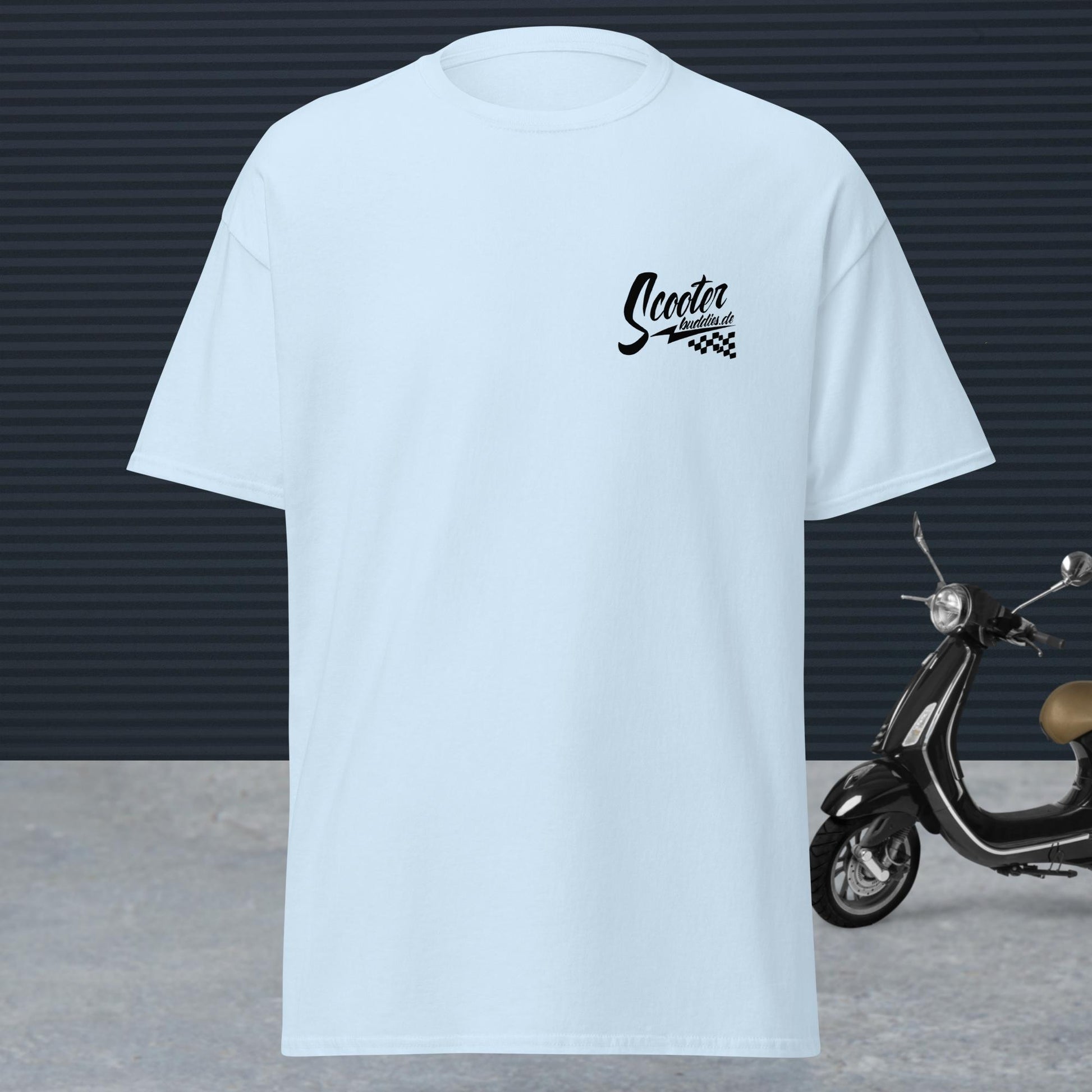 Herren-T-Shirt classic I (schwarzes Logo) "scooterbuddies" - scooterbuddies